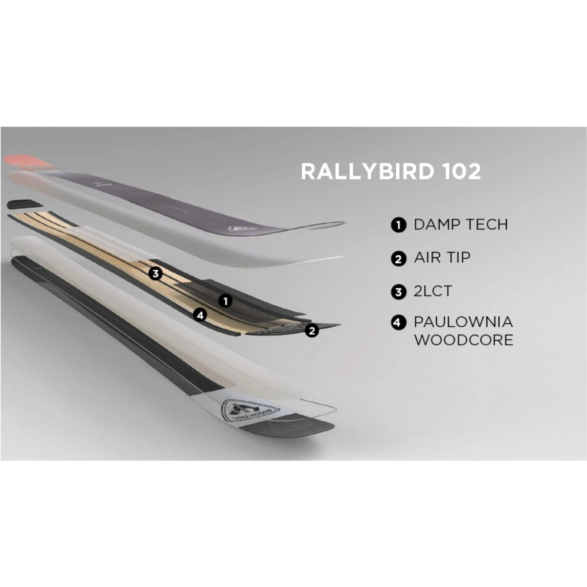 Rossignol Rallybird 102 Skis Womens 4 Rossignol Rallybird 102 Skis Womens - Image 4