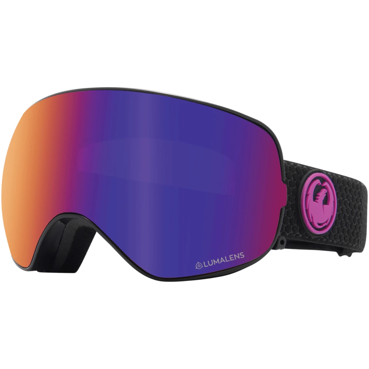 Dragon X2S Goggles + Lumalens Purple Ionized & Lumalens Amber Lens 1 Dragon X2S Goggles + Lumalens Purple Ionized & Lumalens Amber Lens