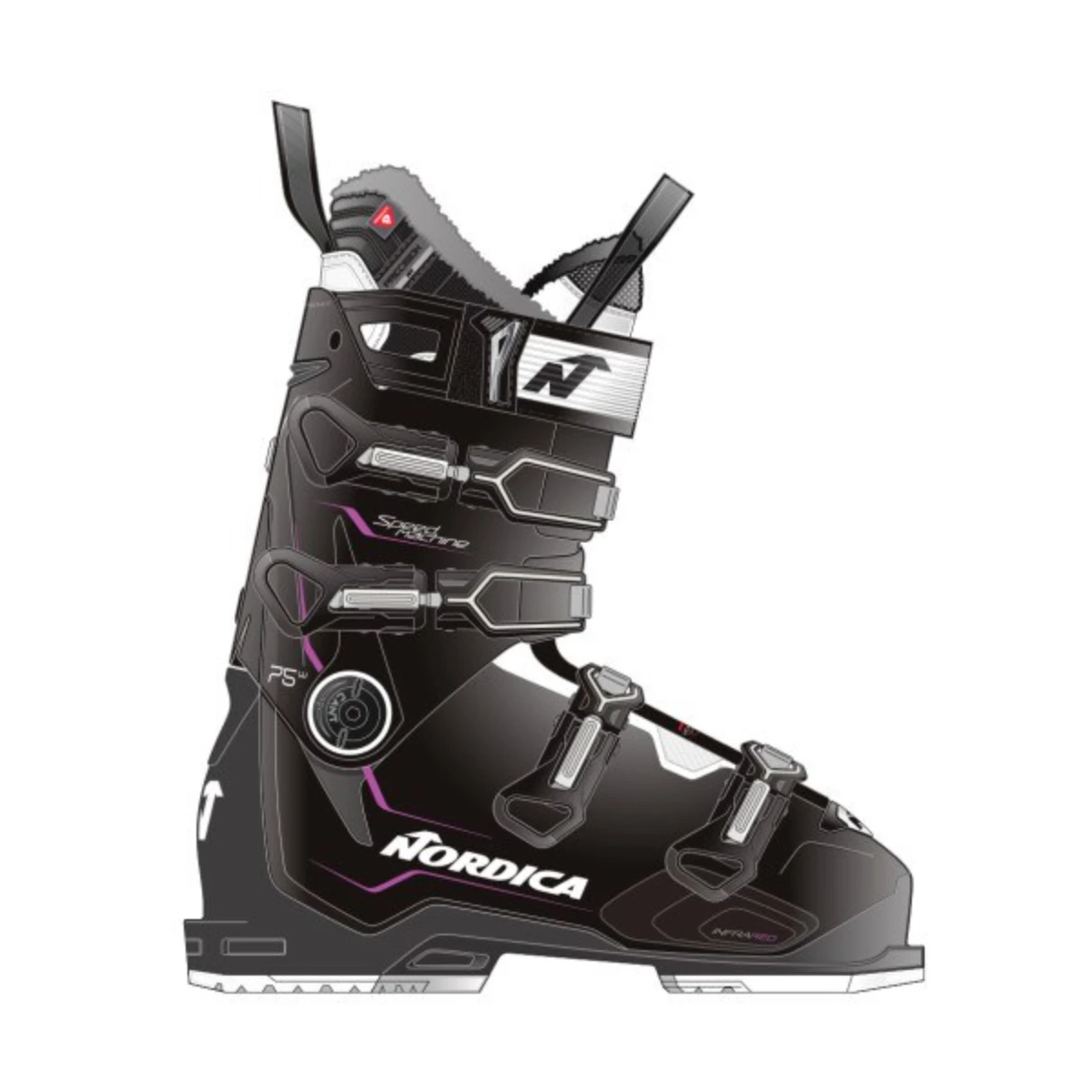 Nordica SpeedMachine 75 Ski Boot Womens 1 Nordica SpeedMachine 75 Ski Boot Womens