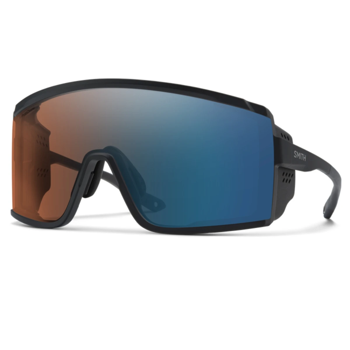 Smith Pursuit Sunglasses + ChromaPop Glacier Photochromic Copper Blue Mirror Lens 1 Smith Pursuit Sunglasses + ChromaPop Glacier Photochromic Copper Blue Mirror Lens