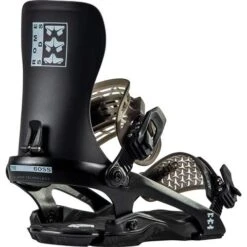 Rome Snowboards Men's 390 Boss Snowboard Binding -Ski Discount Shop fw23 2223 rome bdg 390boss blk main